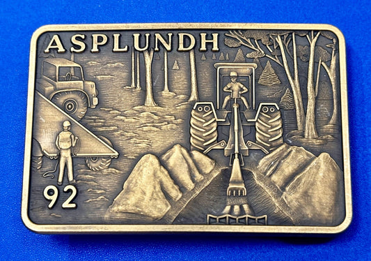 Asplundh Safety Excellence Award 1992 Limited Edition Gold Color Belt Buckle