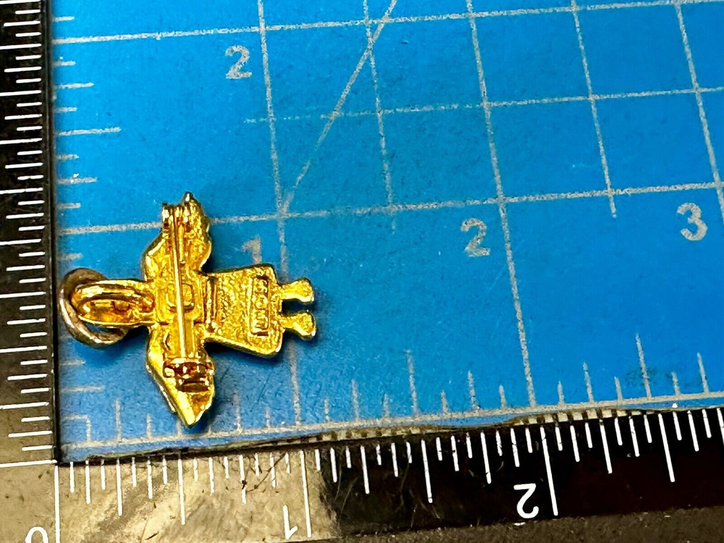 Vintage Guardian Angel Wings Silver & Gold Tone Brooch Pin IMO 95