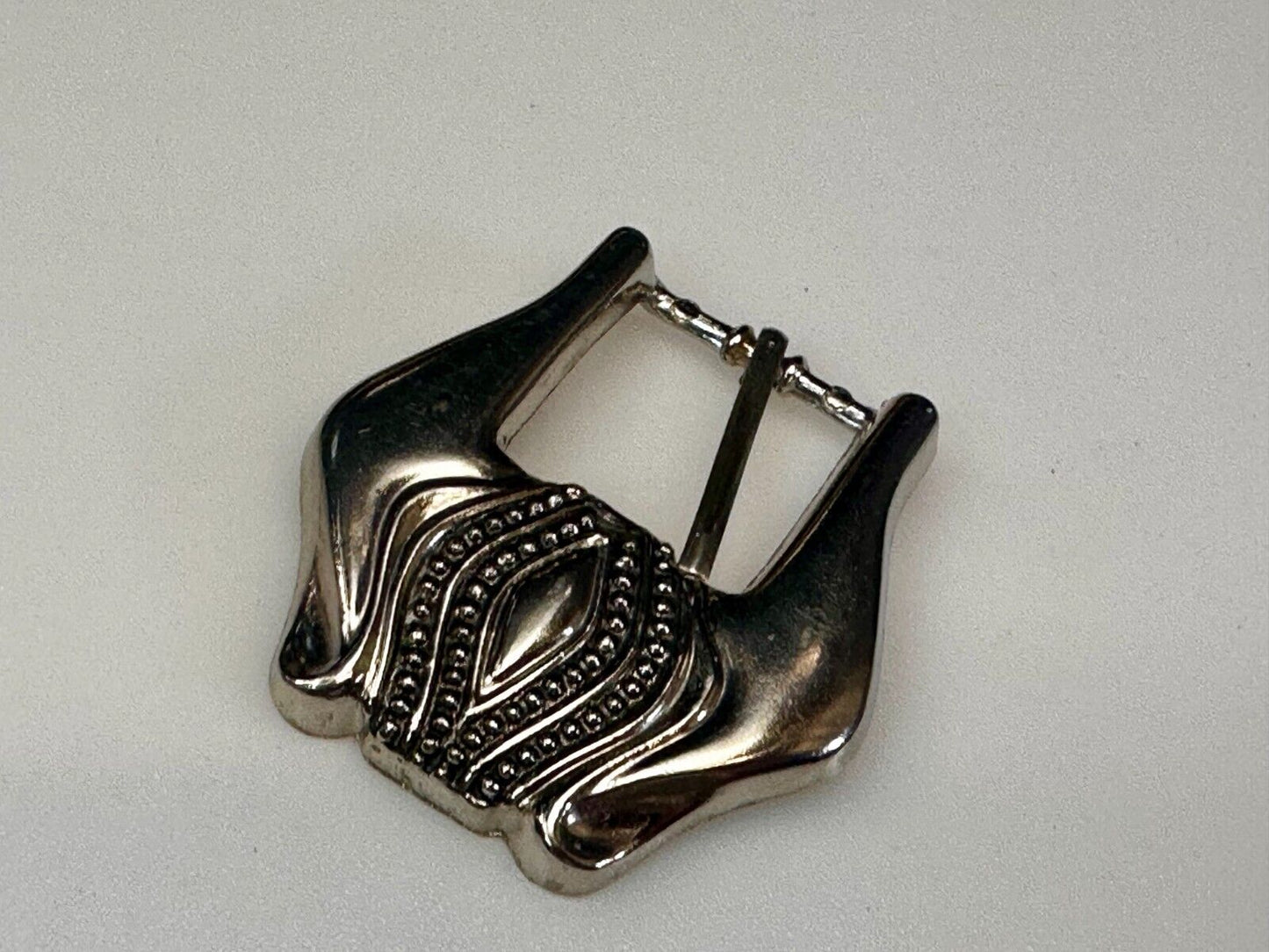 Unique Small Replacement Western Silver Tone Vintage Belt Buckle