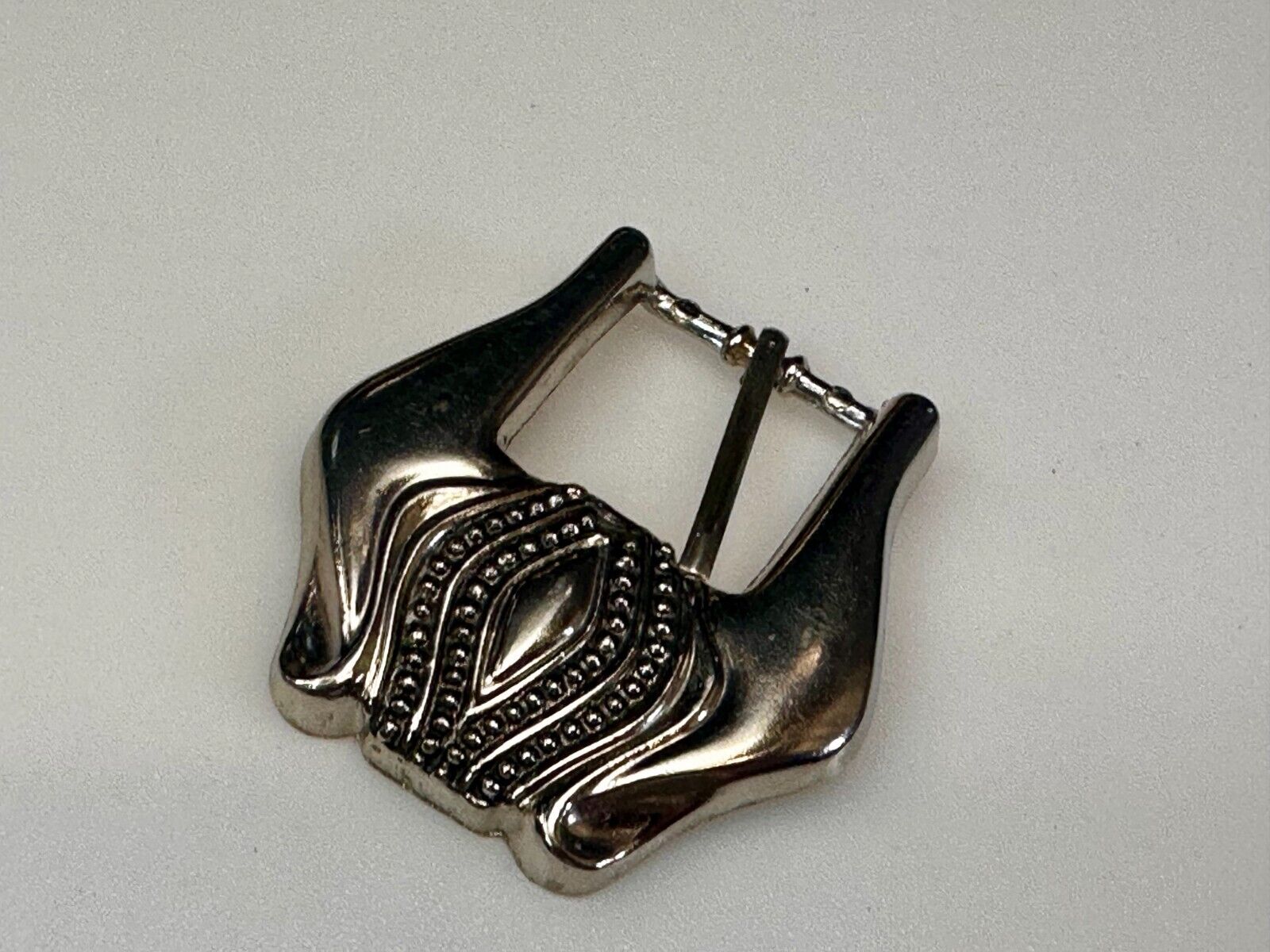 Unique Small Replacement Western Silver Tone Vintage Belt Buckle