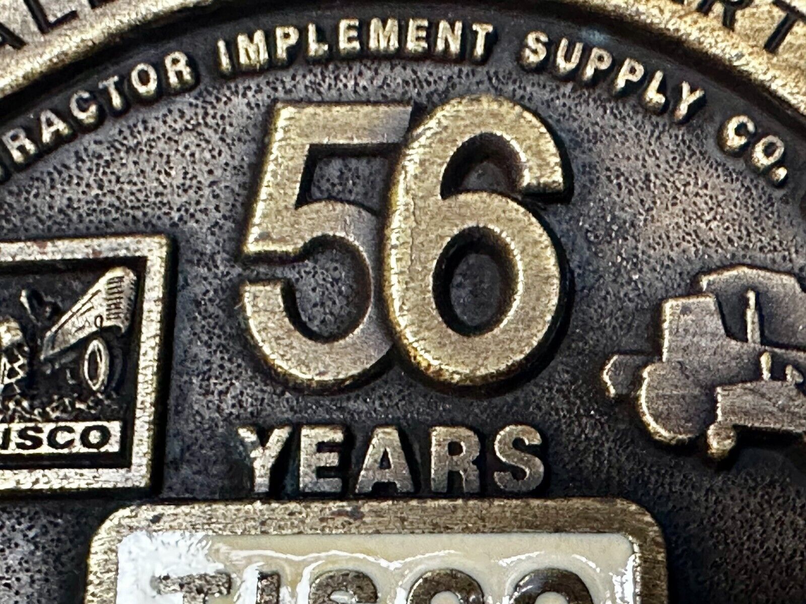 56 Years TISCO Tractor Implement Supply company NOS Belt Buckle by Speccast