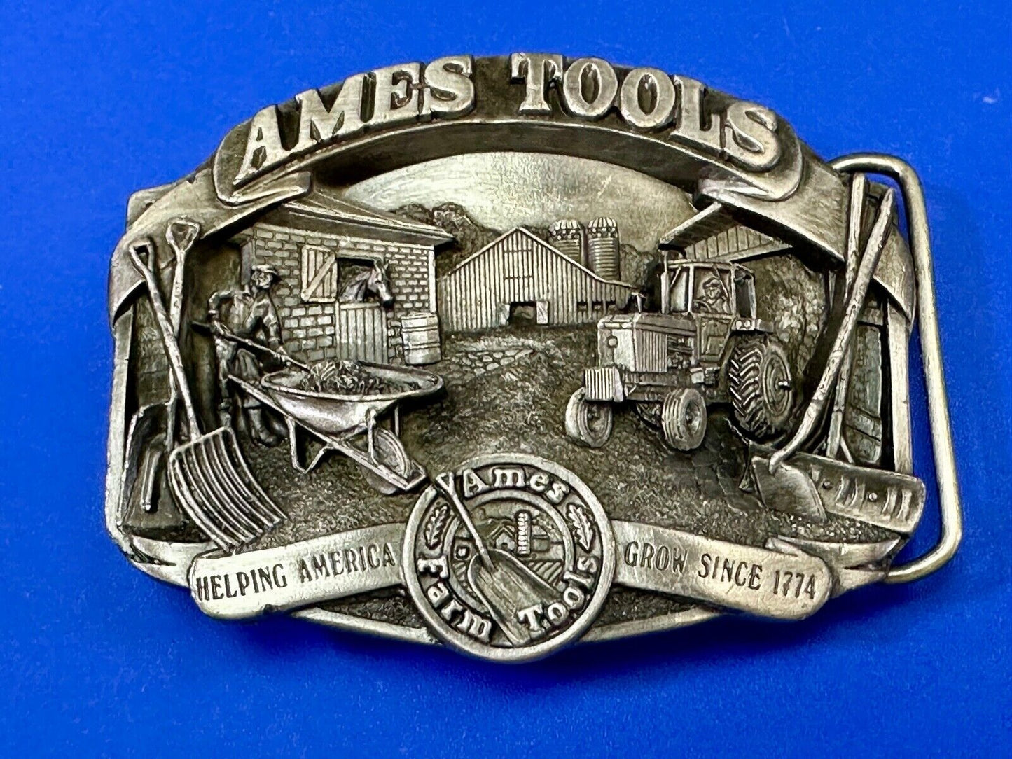 Ames Tools, helping America Grow 1989 Siskiyou Belt Buckle Lawn & garden supply