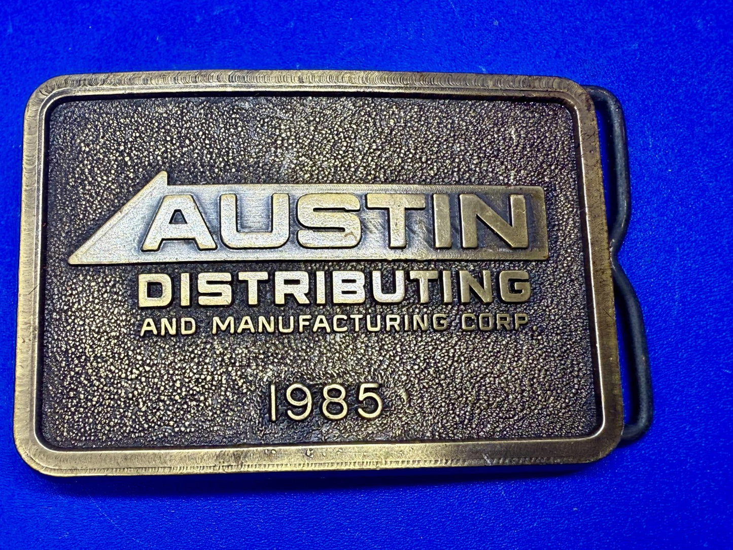 Austin Texas Distributing and Manufacturing Corp 1985 NOS RJ Belt Buckle