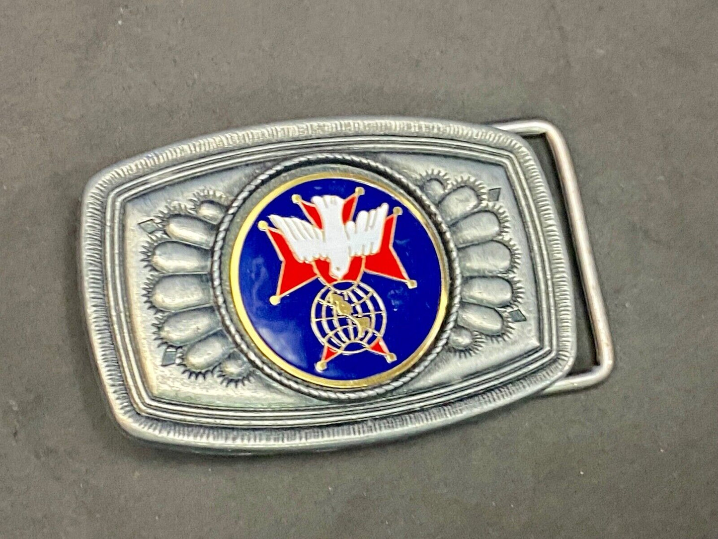 Unknown To Me Dove? As Picture Centerpiece In Southwest Vibebelt Buckle 