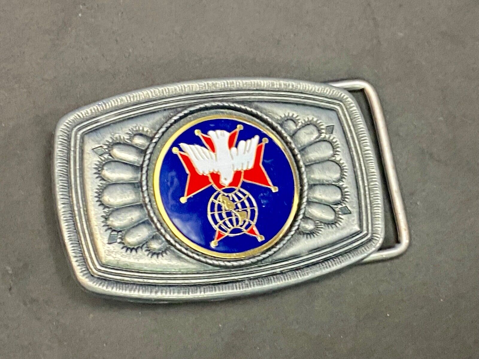 Unknown To Me Dove? As Picture Centerpiece In Southwest Vibebelt Buckle 