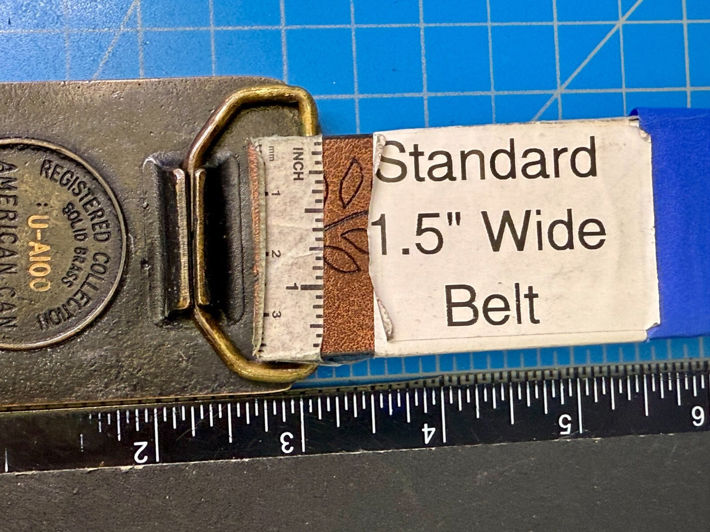 American Can Company 75th Anniversary 1901-1976 Solid Brass Heritage Belt Buckle