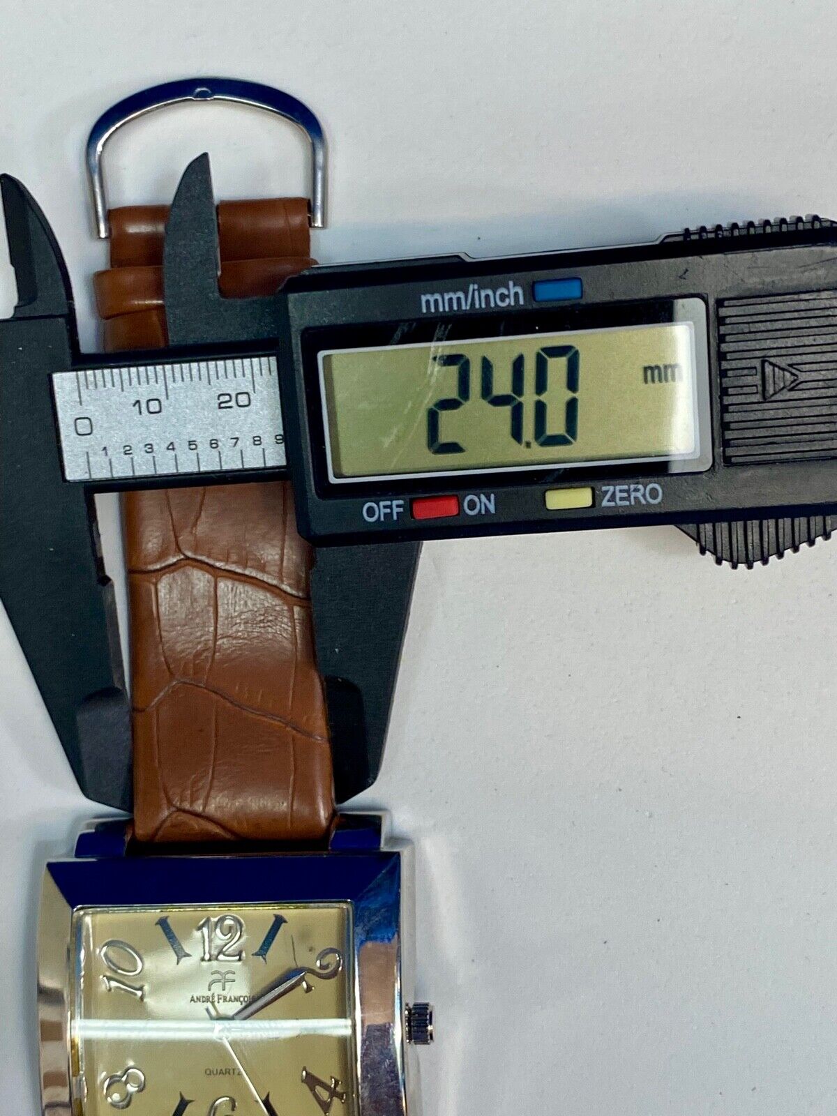 Andre Francois Men's Quartz Brown Band Watch -Working Well, Fresh Battery!