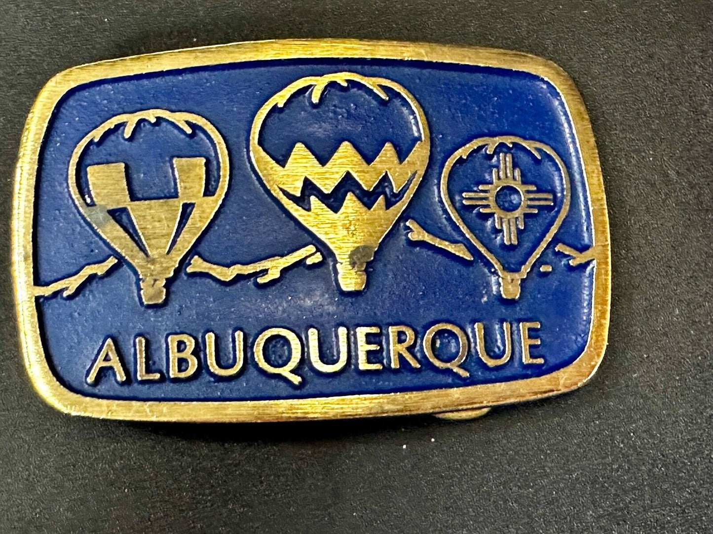 Albuquerque Hot Air Balloons Fiesta Festival Collectible Souvenir Belt Buckle