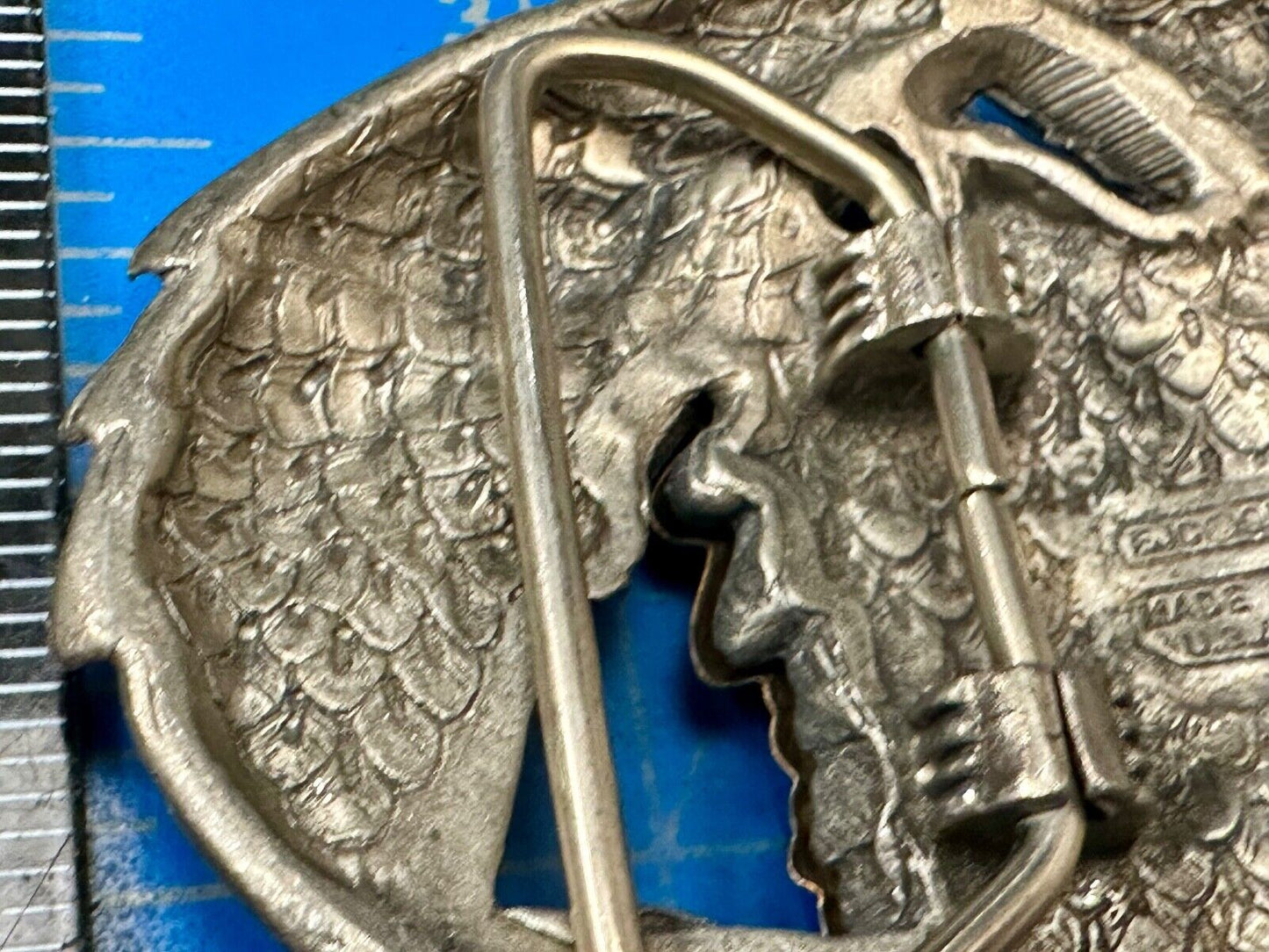 Unique Native American Indian Vintage Two tone EGE 93 Belt Buckle