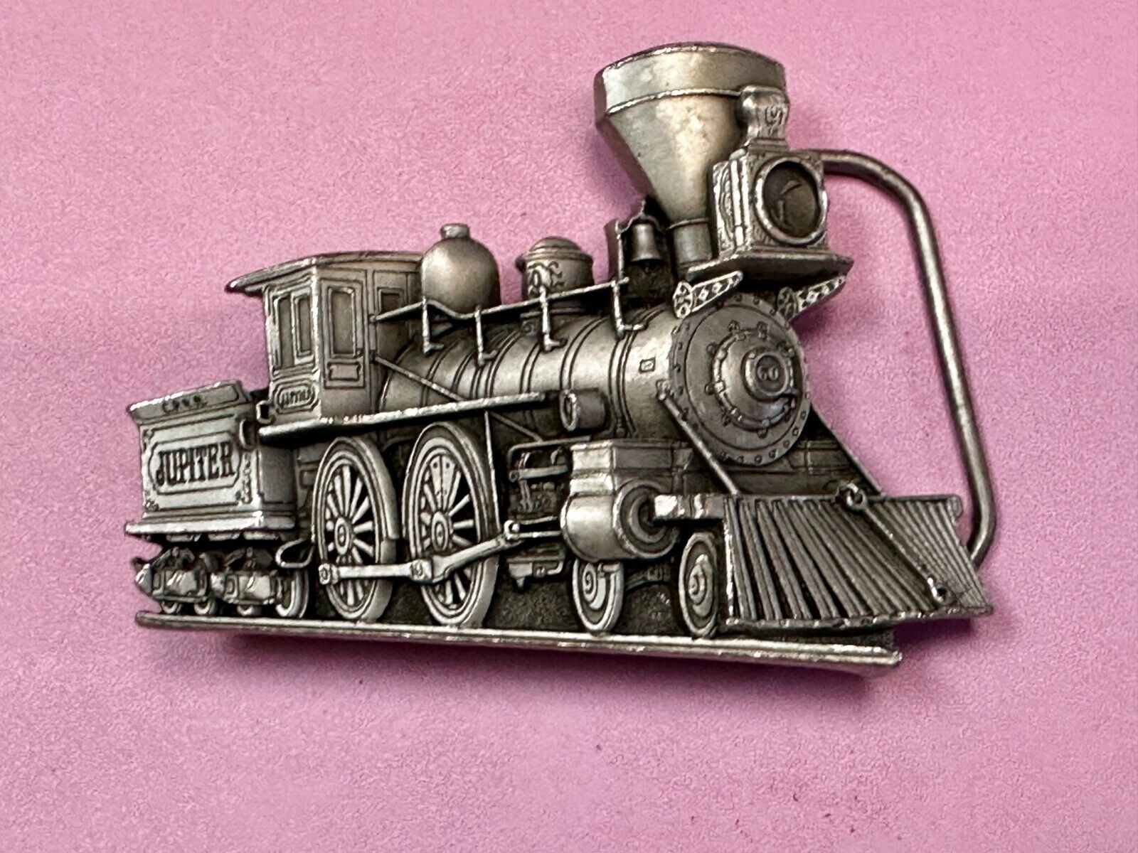Train Locomotive Steam Engine RailRoad 1986 Great American Products Belt Buckle