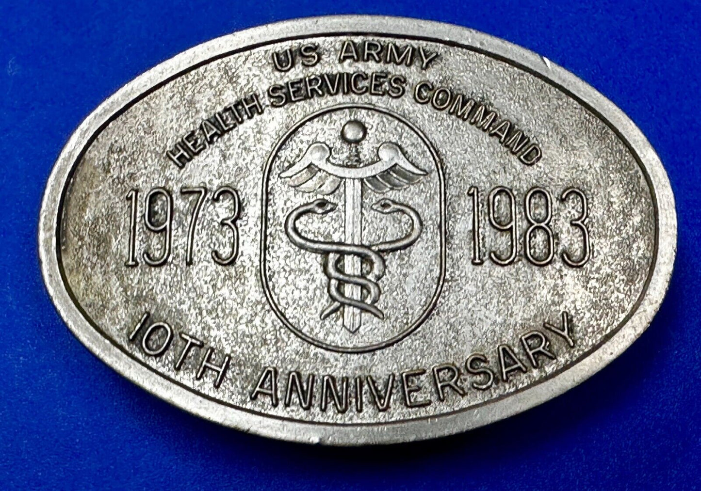 US Army Health Service Command 10th Anniversary Limited Edition Belt Buckle