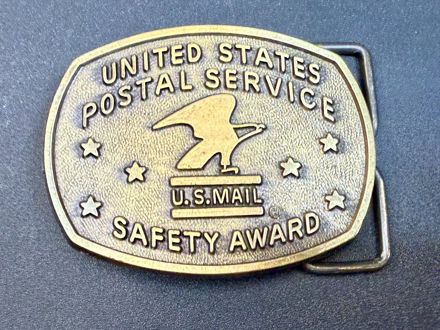 United States Postal Service Safety Award U.S Mail Commemorative RJ Belt Buckle