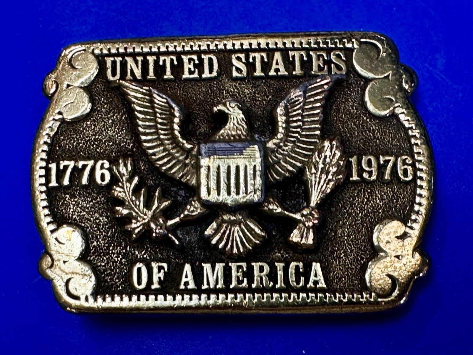 United States of America Patriots Eagle Shield Emblem Vintage Adezy Belt Buckle