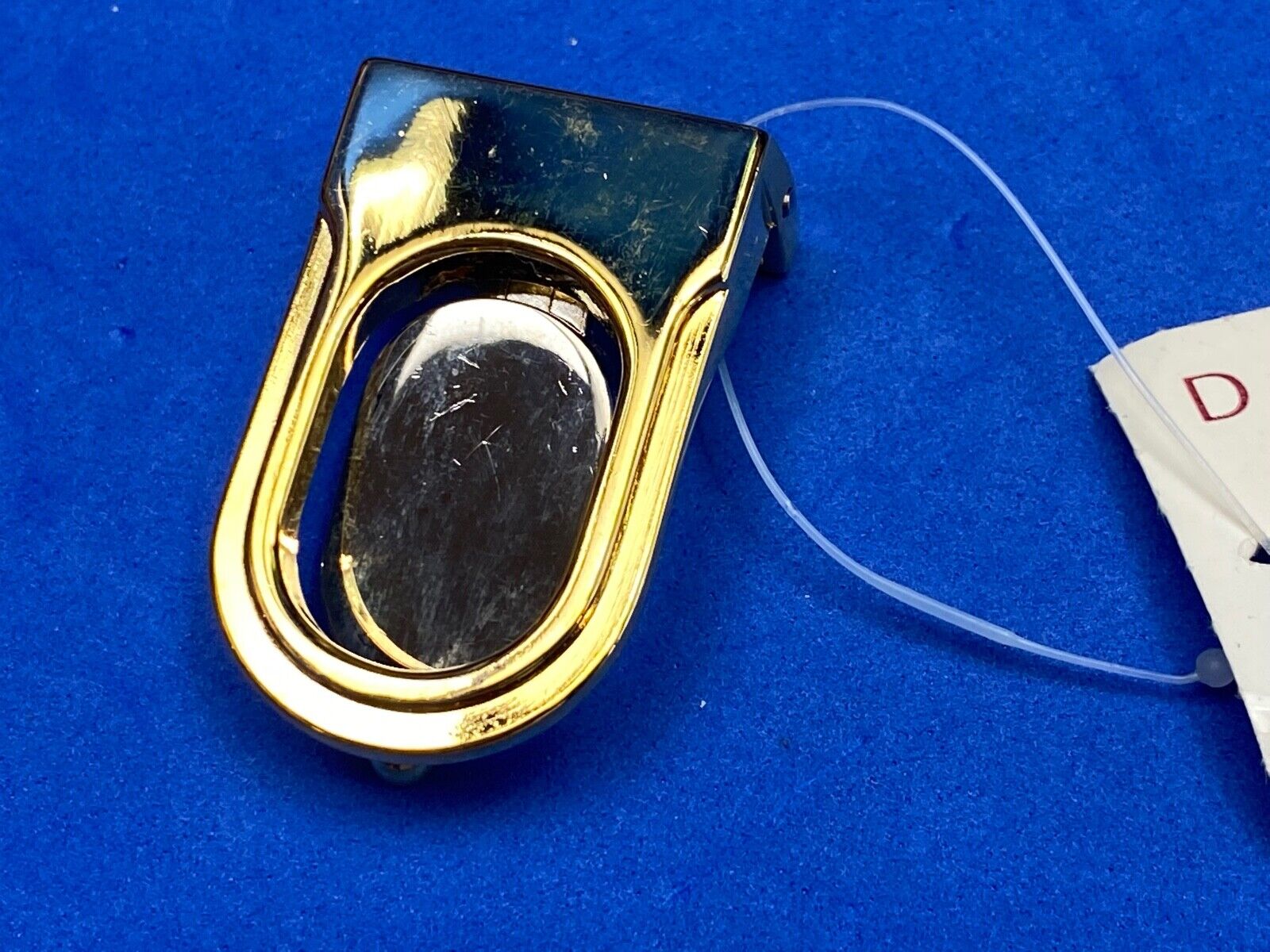 Vintage Doncaster Nos Formal Silver And Gold Tone Dress Belt Buckle 