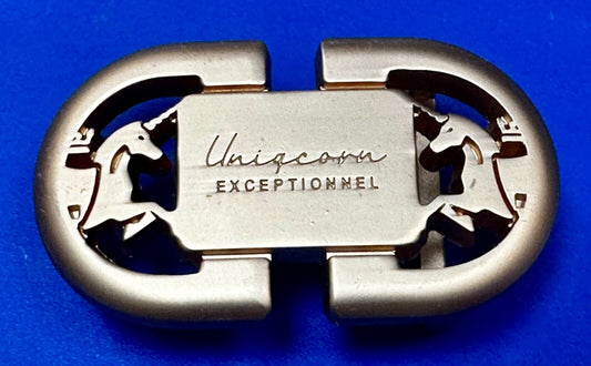 Uniqcorn Exceptionnel - Unknown to me!   unicorn's facing in cutout Belt Buckle