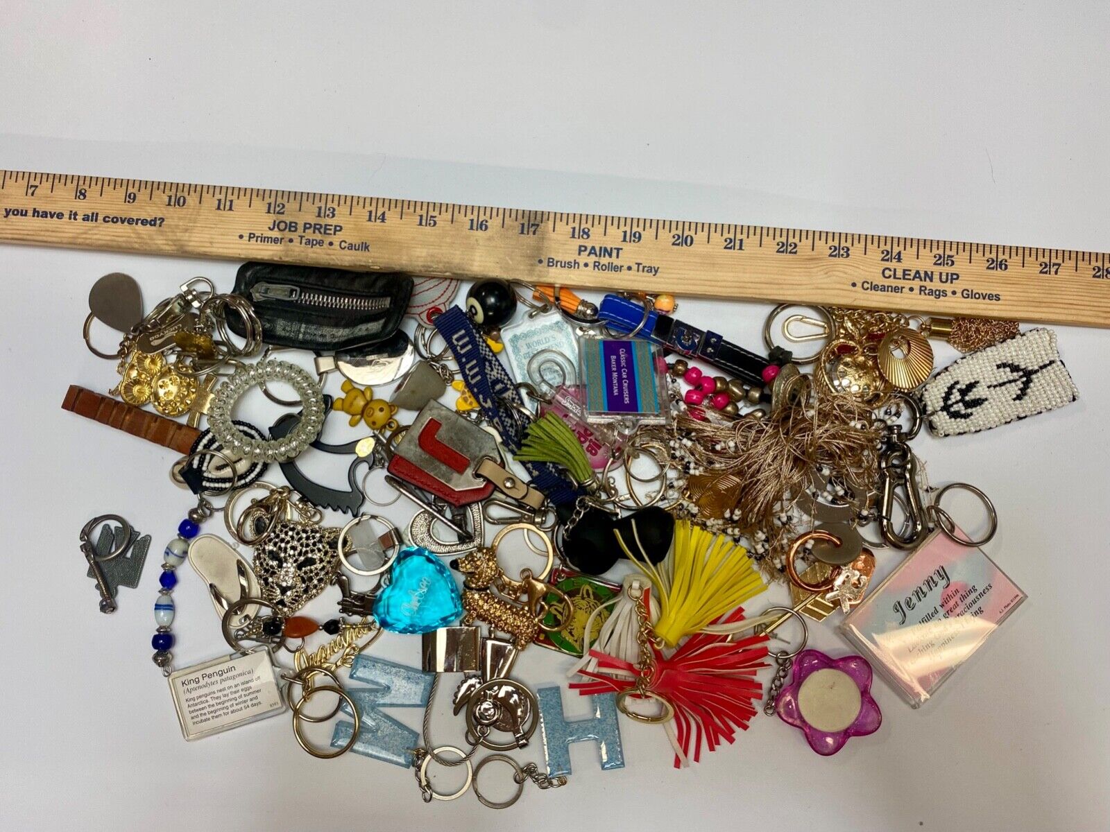 36 Oz Mixed Keychains Resale Bulk Lot, Junk Drawer Grab Bag - Perfect Gifts!