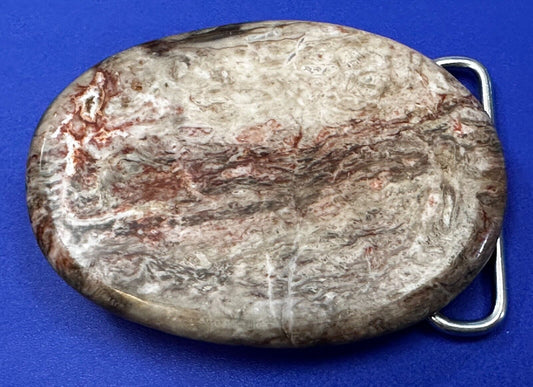 Unique Stone Rock Oval Shaped Artisan Hippy Vibe Slab Belt Buckle