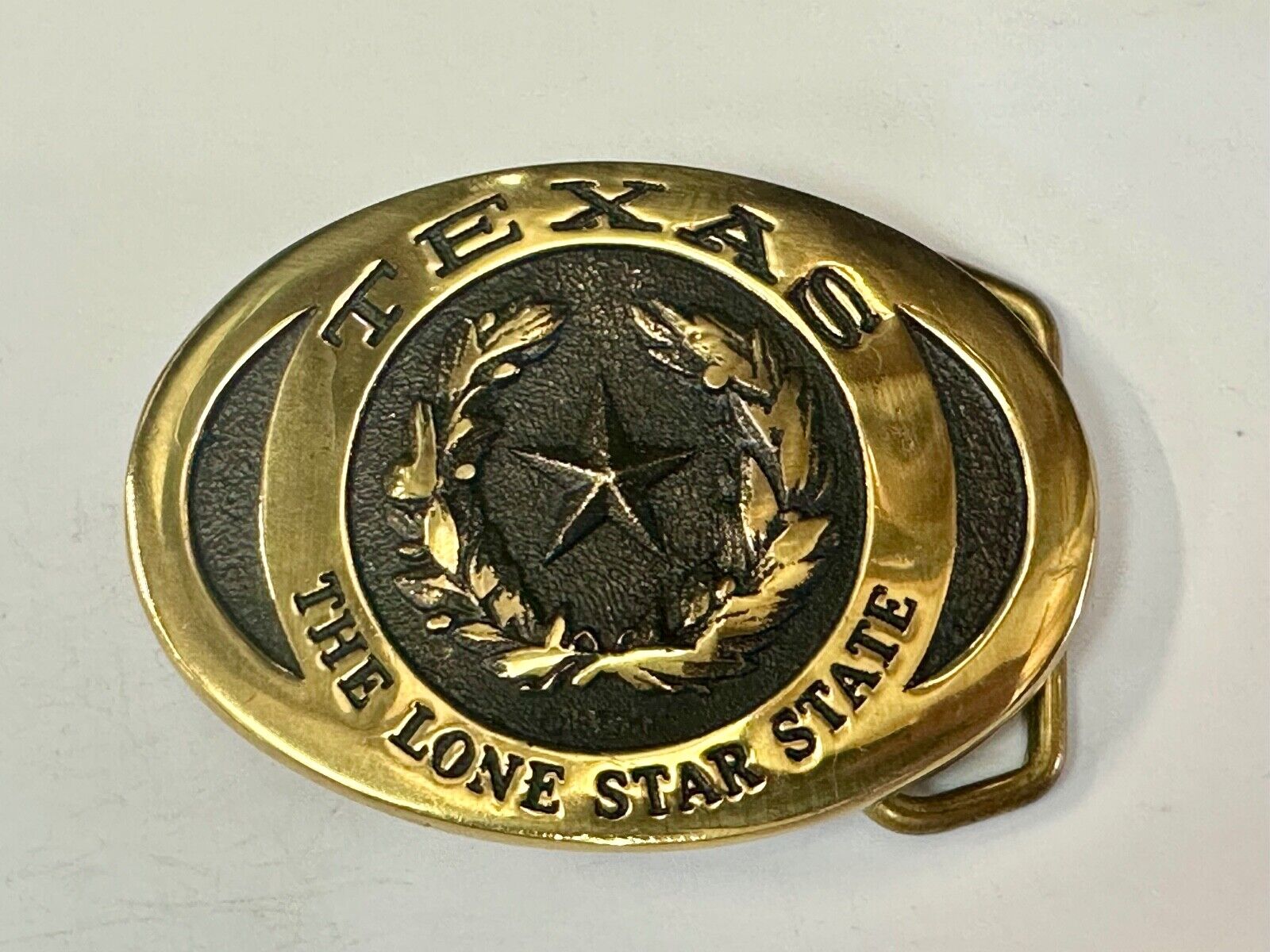 TEXAS THE LONE STAR STATE BELT BUCKLE - Heritage Mint LTD belt buckle w/ bag COA