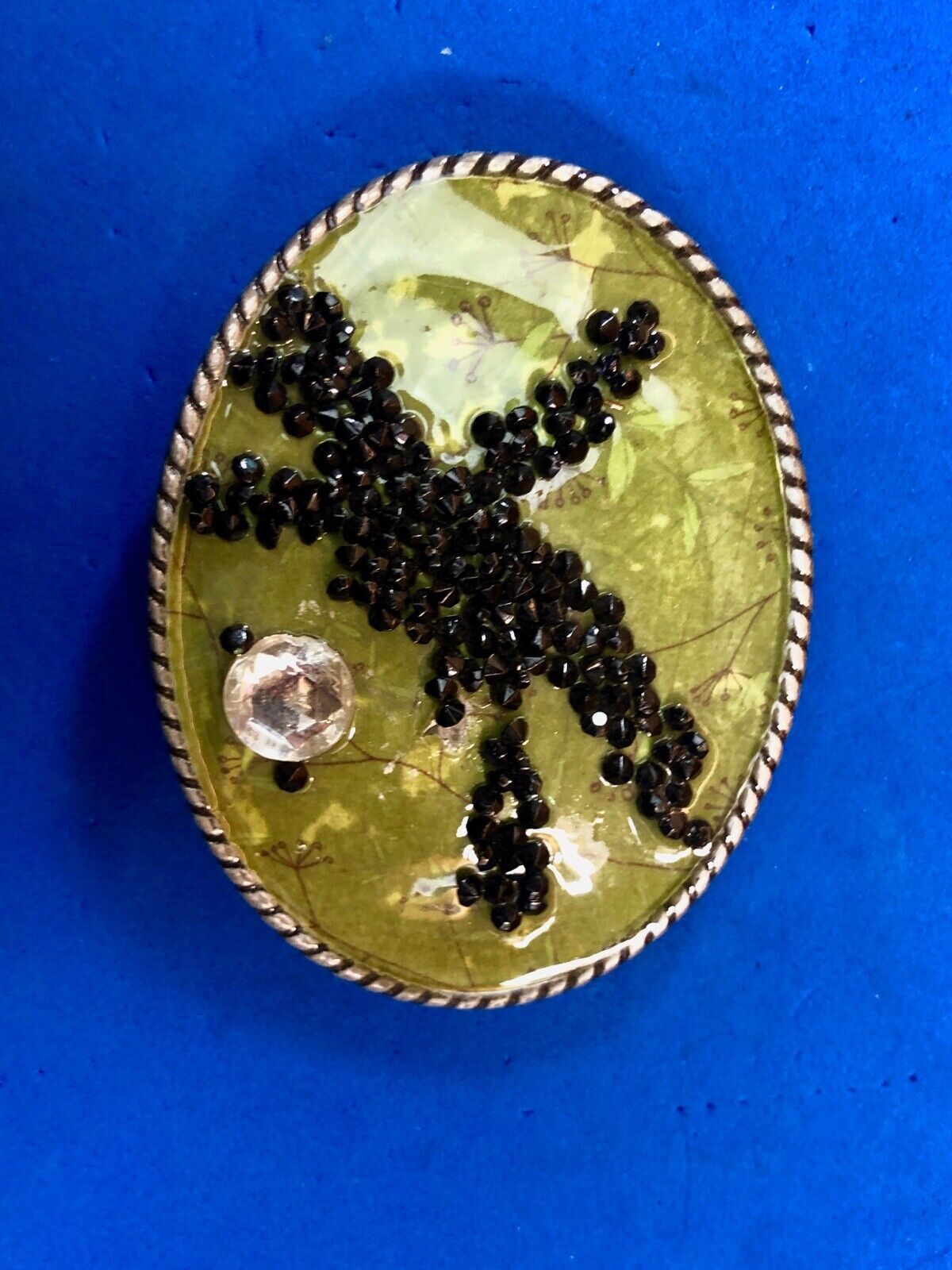 Unique IVAN western belt buckle - Stone Art Artisan pattern starfish design