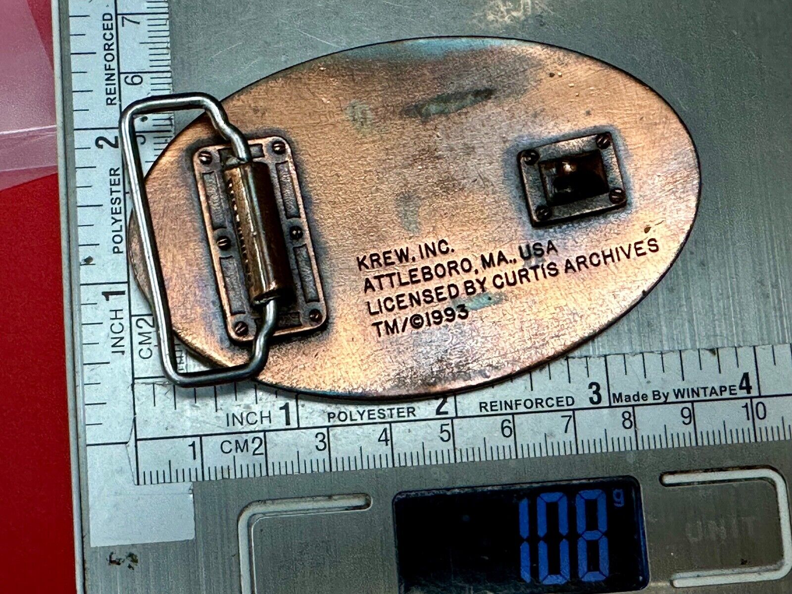 United Stated 50th Anniversary of World War 2 Commemorative belt buckle Crew INC