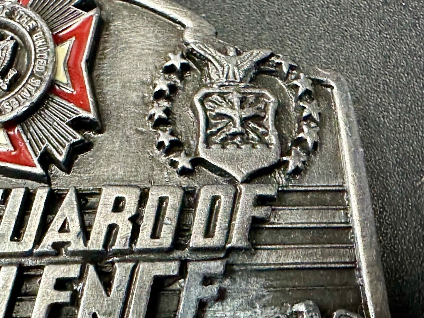 VFW Foreign Wars Veterans Vtg. Vanguard Excellence Award Siskiyou Belt Buckle