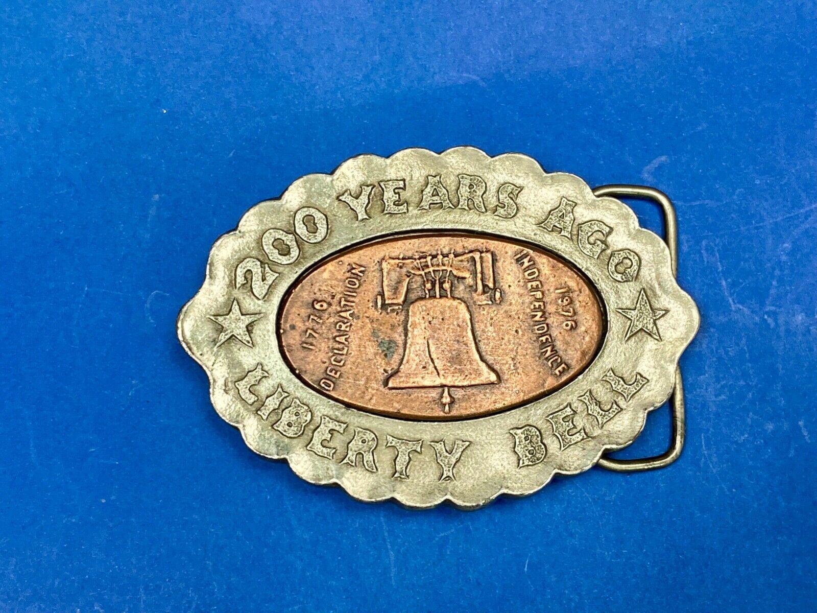 200 Year Celebration Of Liberty Bell - Declaration Of Independence Belt Buckle