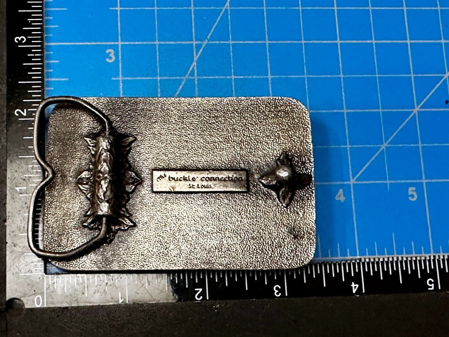 A-10 Thunderbird Warthog Air Force Fighter Jet Silver Tone Vintage Belt Buckle
