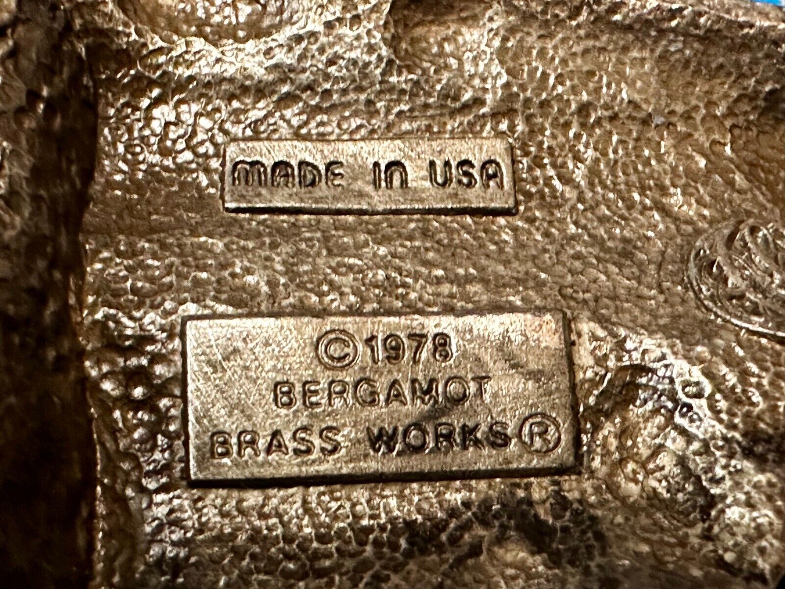 Train Locomotive Steam Engine RR RailRoad Vintage 1978 Bergamot Belt Buckle