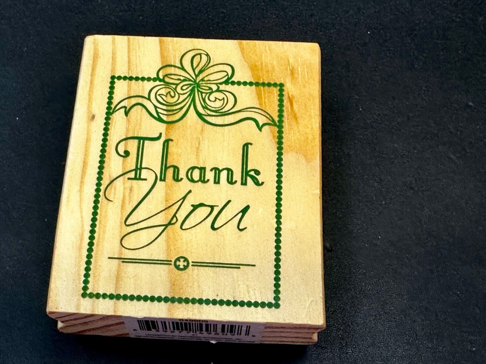 Thank you - - NOS 3" Rubber Stamp for Crafting and Card Making