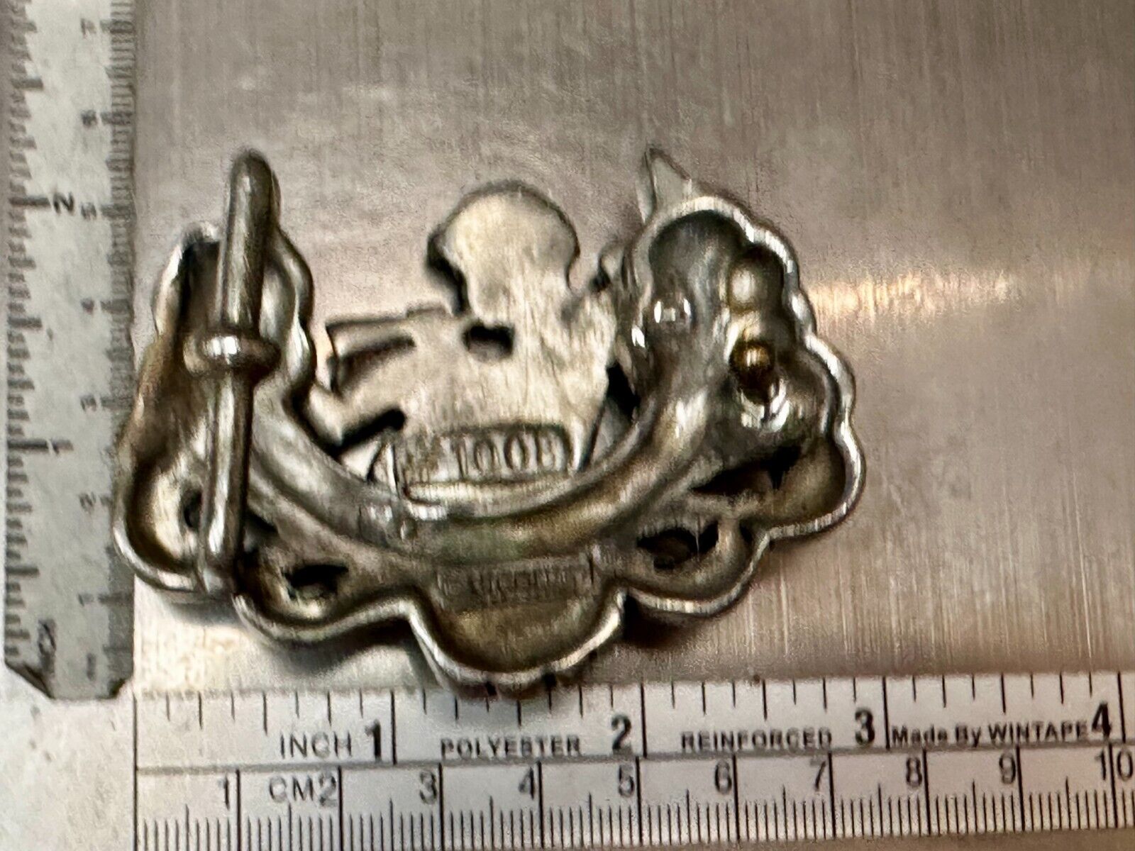 Angel Cherub Playing Flute Figural Cutout Rare Belt Buckle #1008 Vicenza