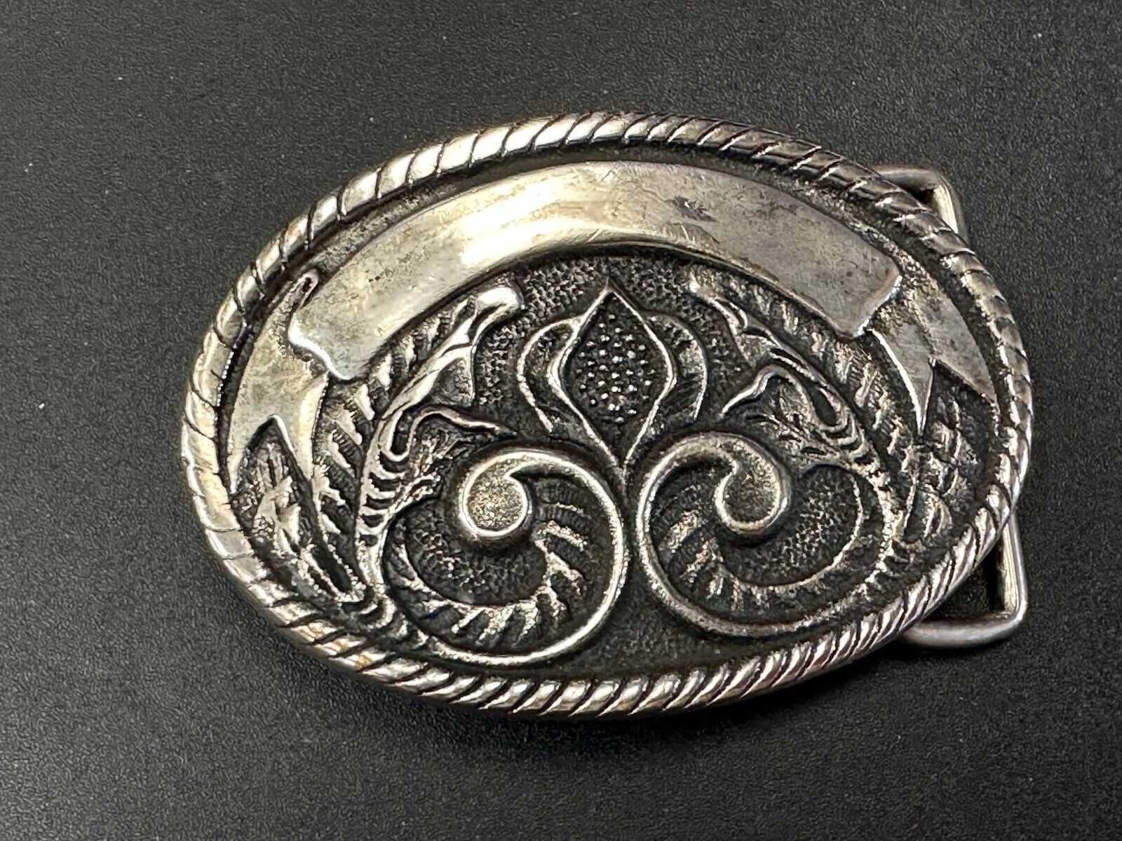 Award rodeo cowboy trophy belt buckle to engrave Pure Silver brass belt buckle