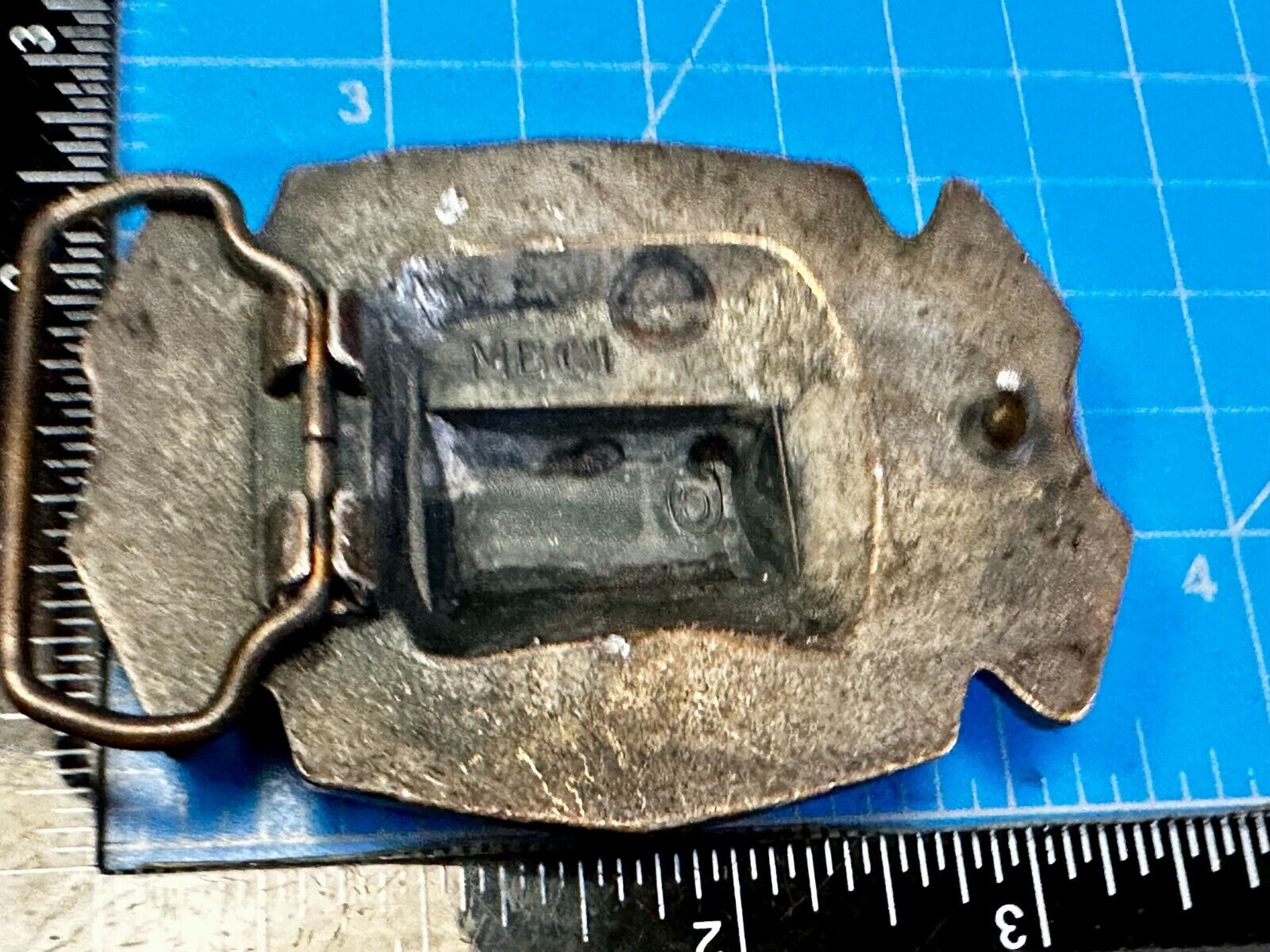 American Firefighter Fire Truck Fireman Commemorative Vintage MBCI Belt Buckle