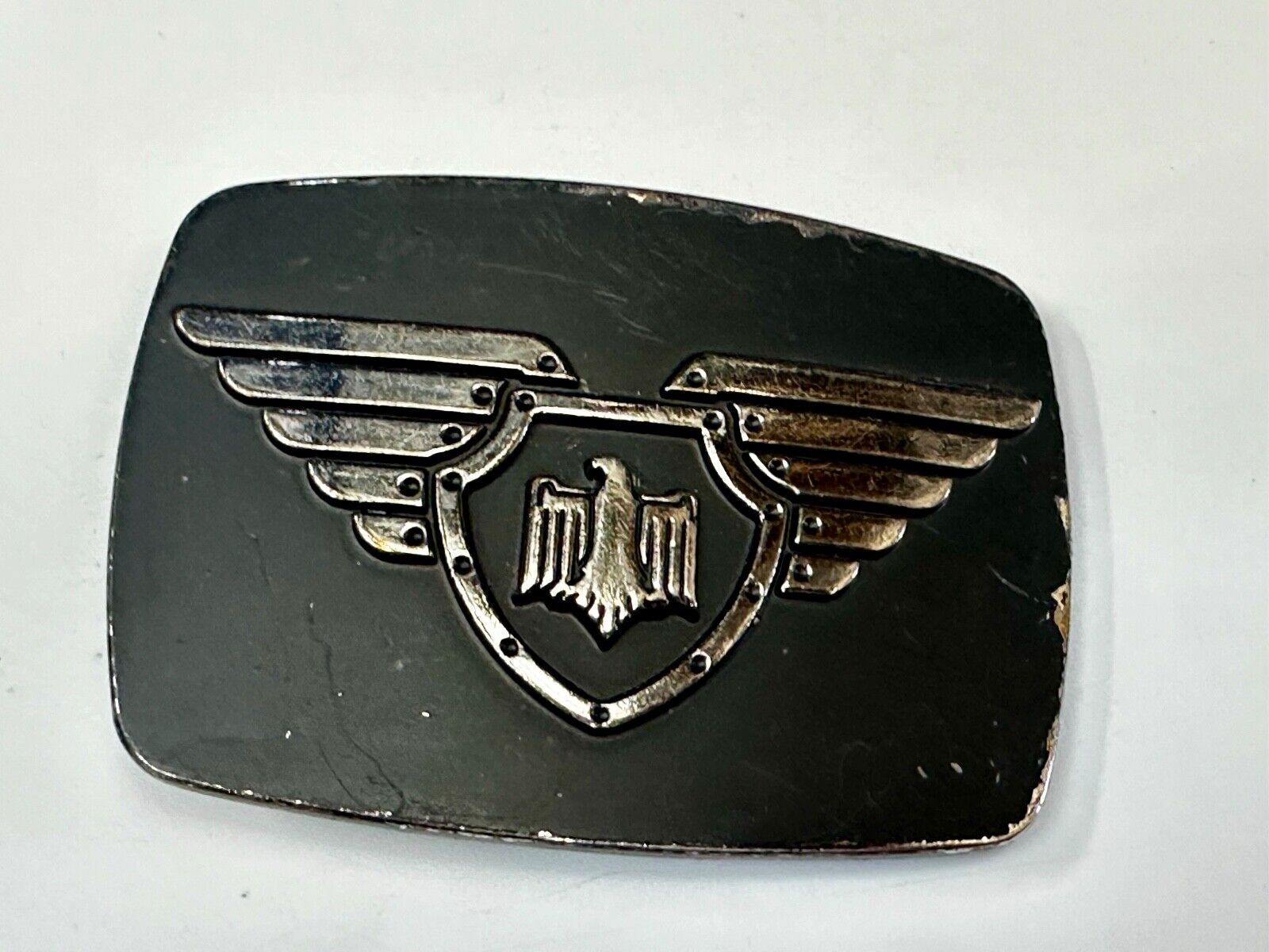 Thunderbird Emblem Logo With Wings 90's Chrome Brand 6172 Belt Buckle