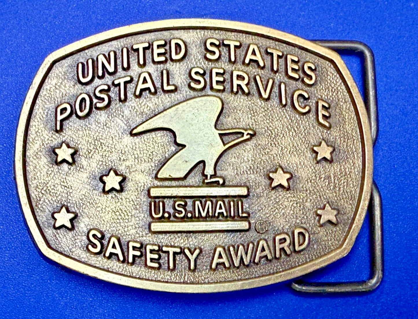 United States Postal Service Safety Award U.S Mail Commemorative RJ Belt Buckle