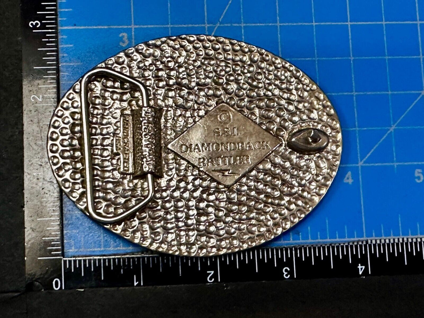 American Bald Eagle Head on DiamondBack Rattler Patriotic Belt Buckle by SSI