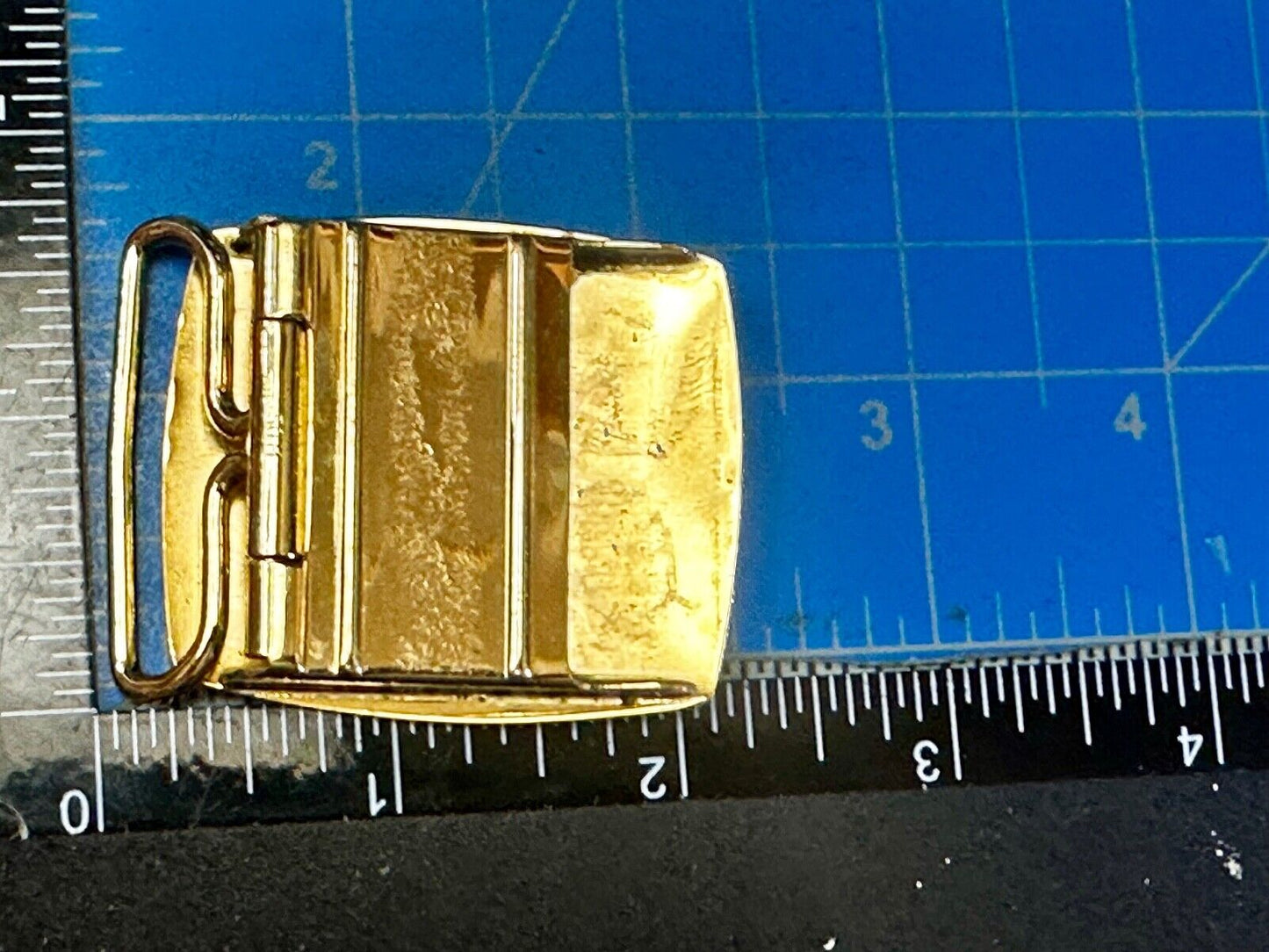 Trunkline Gas Company 10 Year Award Vtg. diamonds & gold centerpiece Belt Buckle