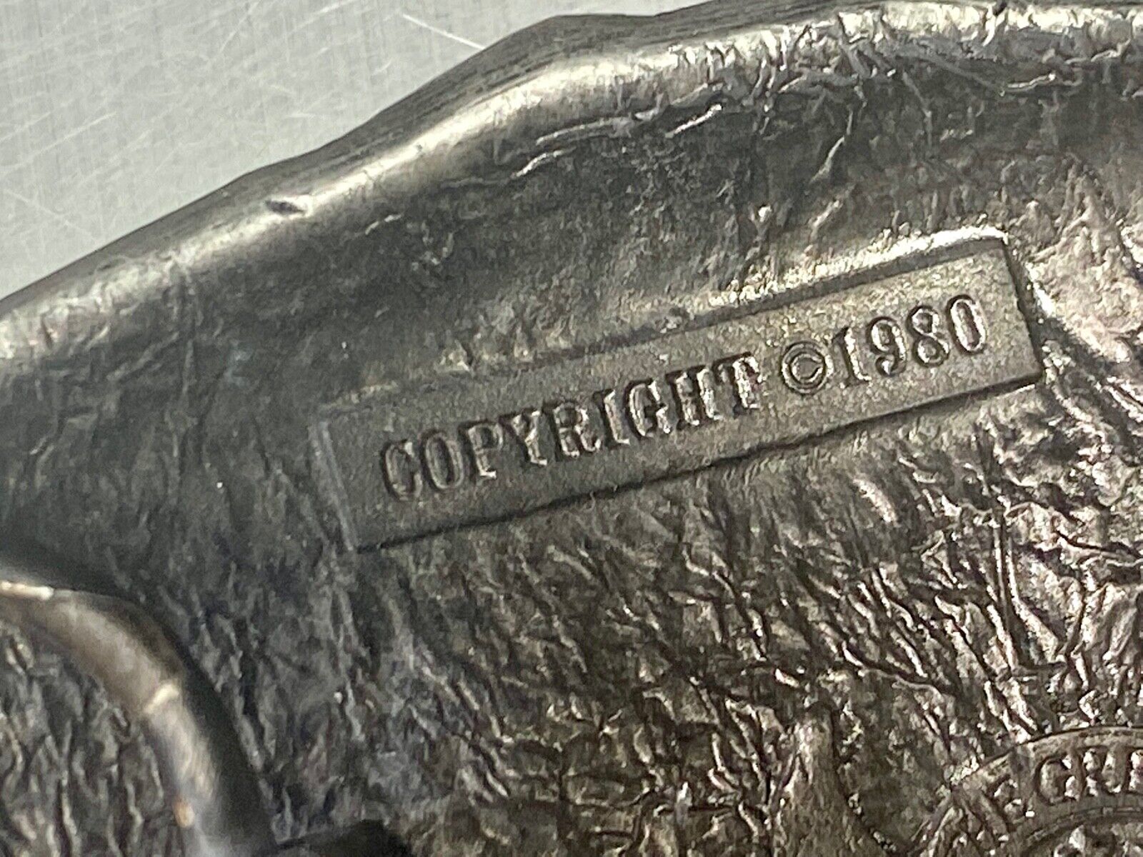 Vintage 1980 Mount Saint Hellens Volcano Eruption Great American Belt Buckle