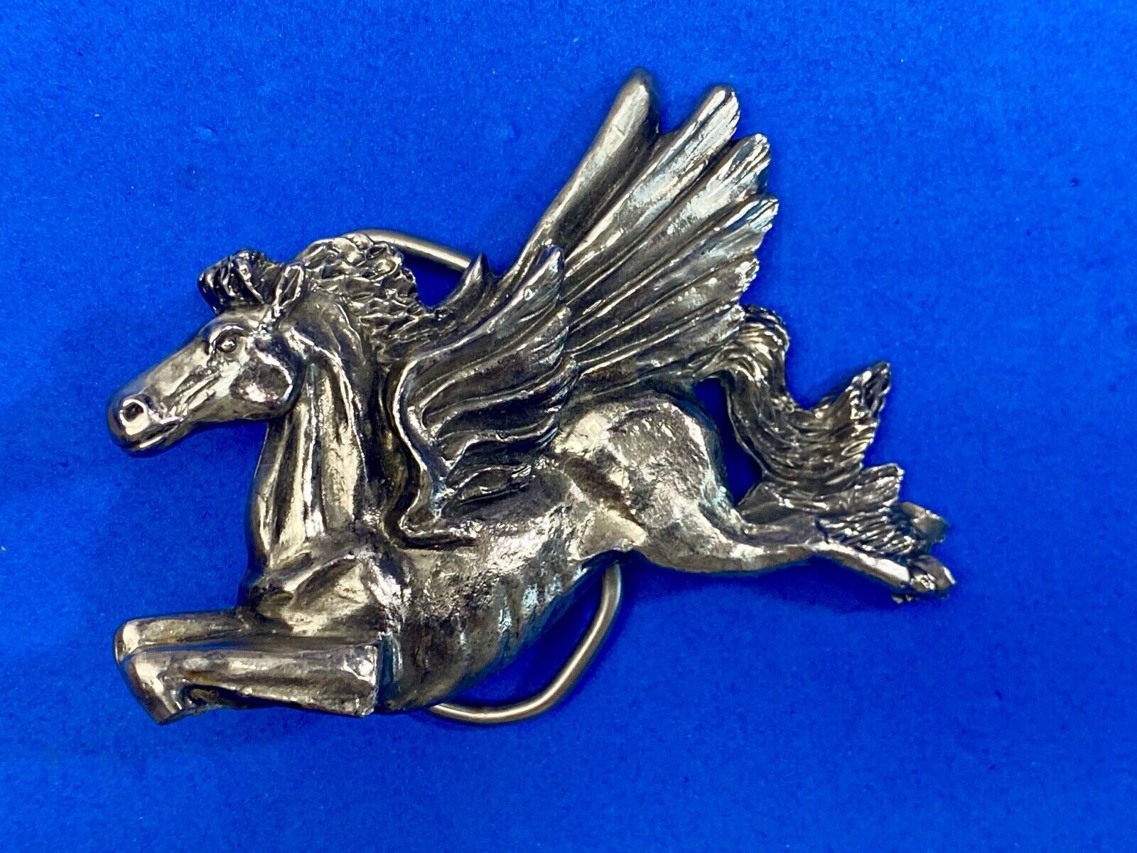 Vintage 1981 Flying Horse Chicago Pegasus Great America Belt Buckle Co 