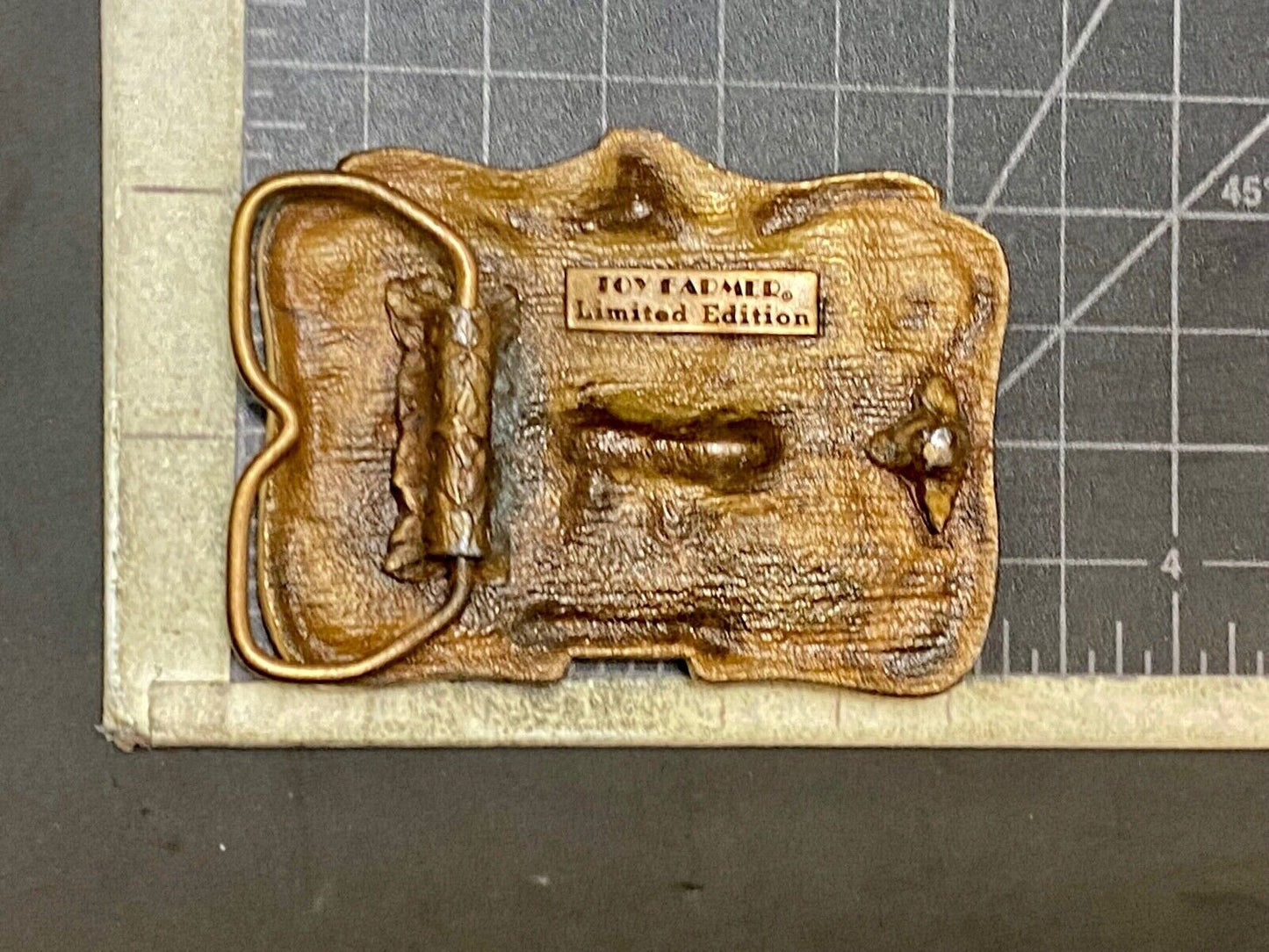Vintage 1982 Toy Farmer Belt Buckle In Wonderful Condition