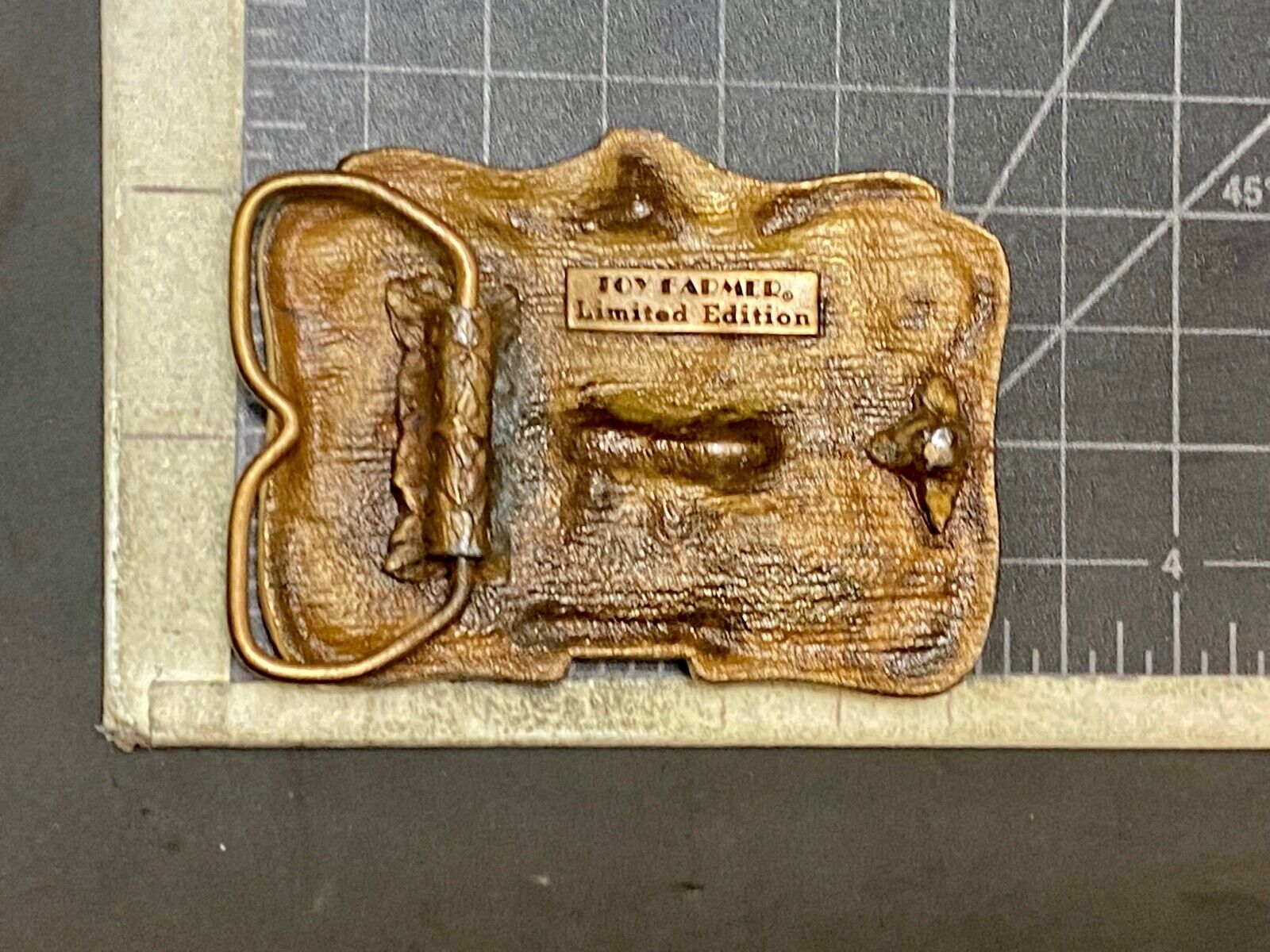 Vintage 1982 Toy Farmer Belt Buckle In Wonderful Condition