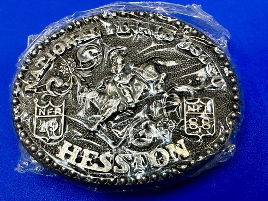1988 NOS Youth Size NFR National Finals Rodeo Cowboy Collectors Kids Belt Buckle