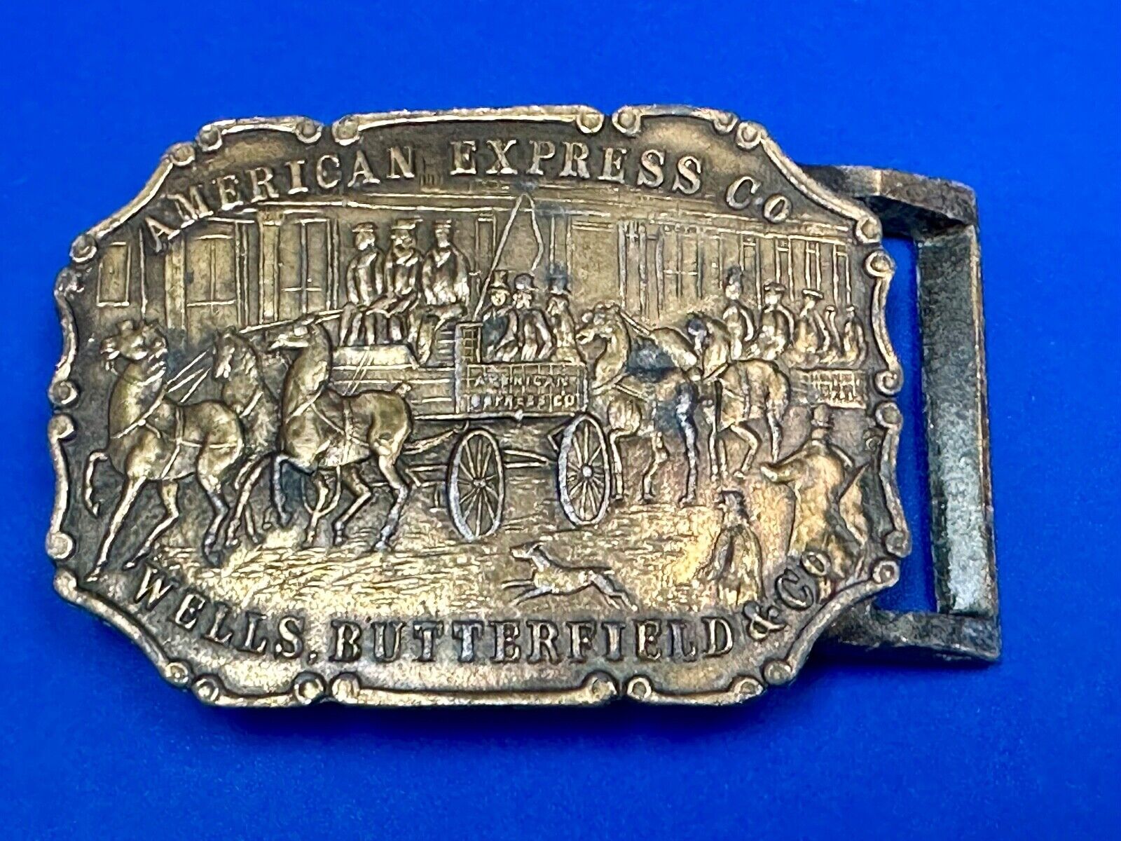 American Express Wells Butterfield belt buckle by Synek Studio New York