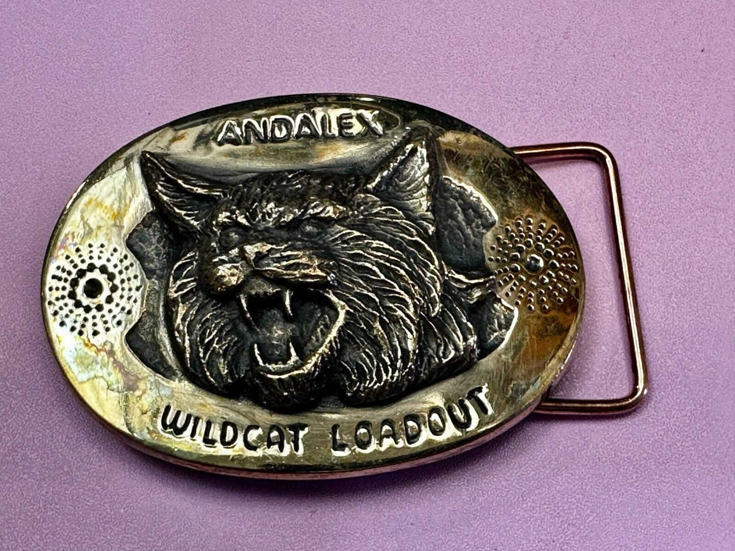 Andalex Wildcat Loadout Vintage Sculpture Belt Buckle by Gary Phrazen