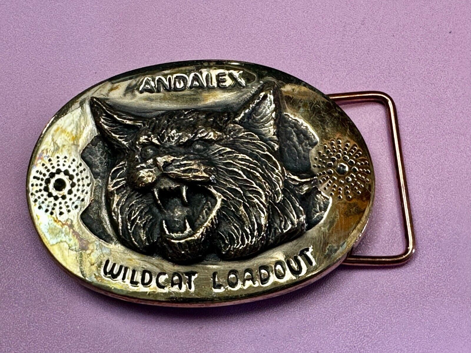 Andalex Wildcat Loadout Vintage Sculpture Belt Buckle by Gary Phrazen