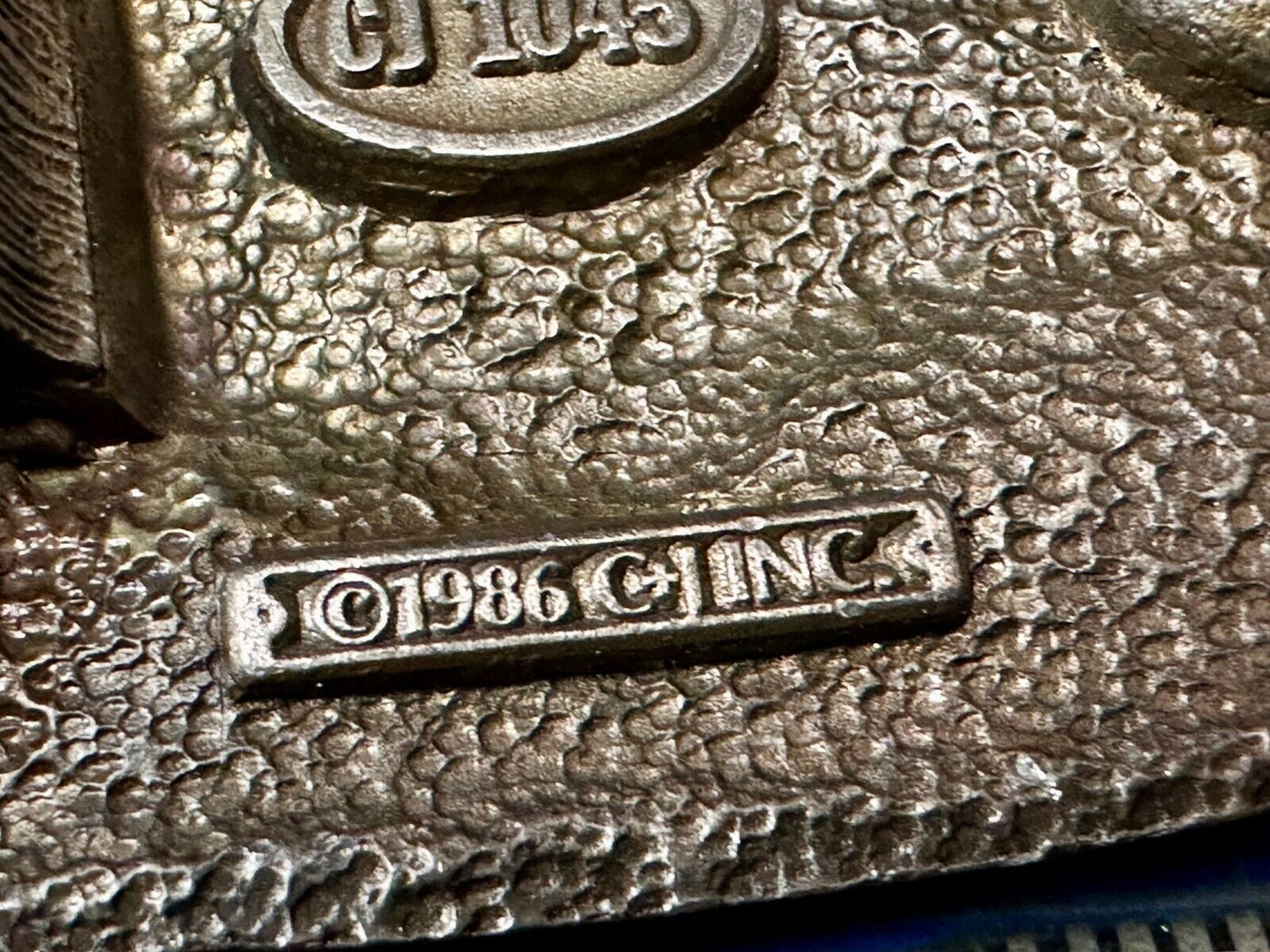 Train Rail Road Durango & Silverton Narrow Gauge C+J Vintage 1980s  Belt Buckle