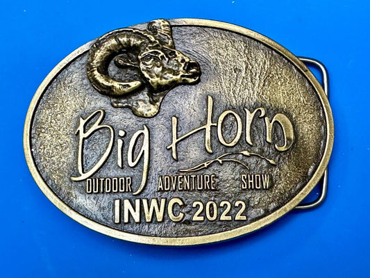 BIG HORN SHOW 2022 Outdoor Adventure Inland N.W. INWC Spokane WA Belt Buckle