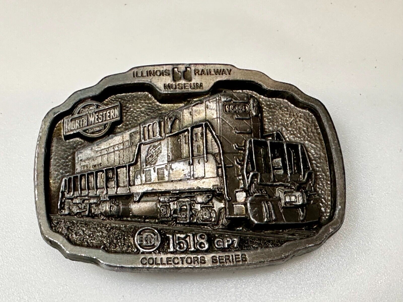 15q8 GPY North Western Train Engine Illinois RailWay Museum Belt Buckle