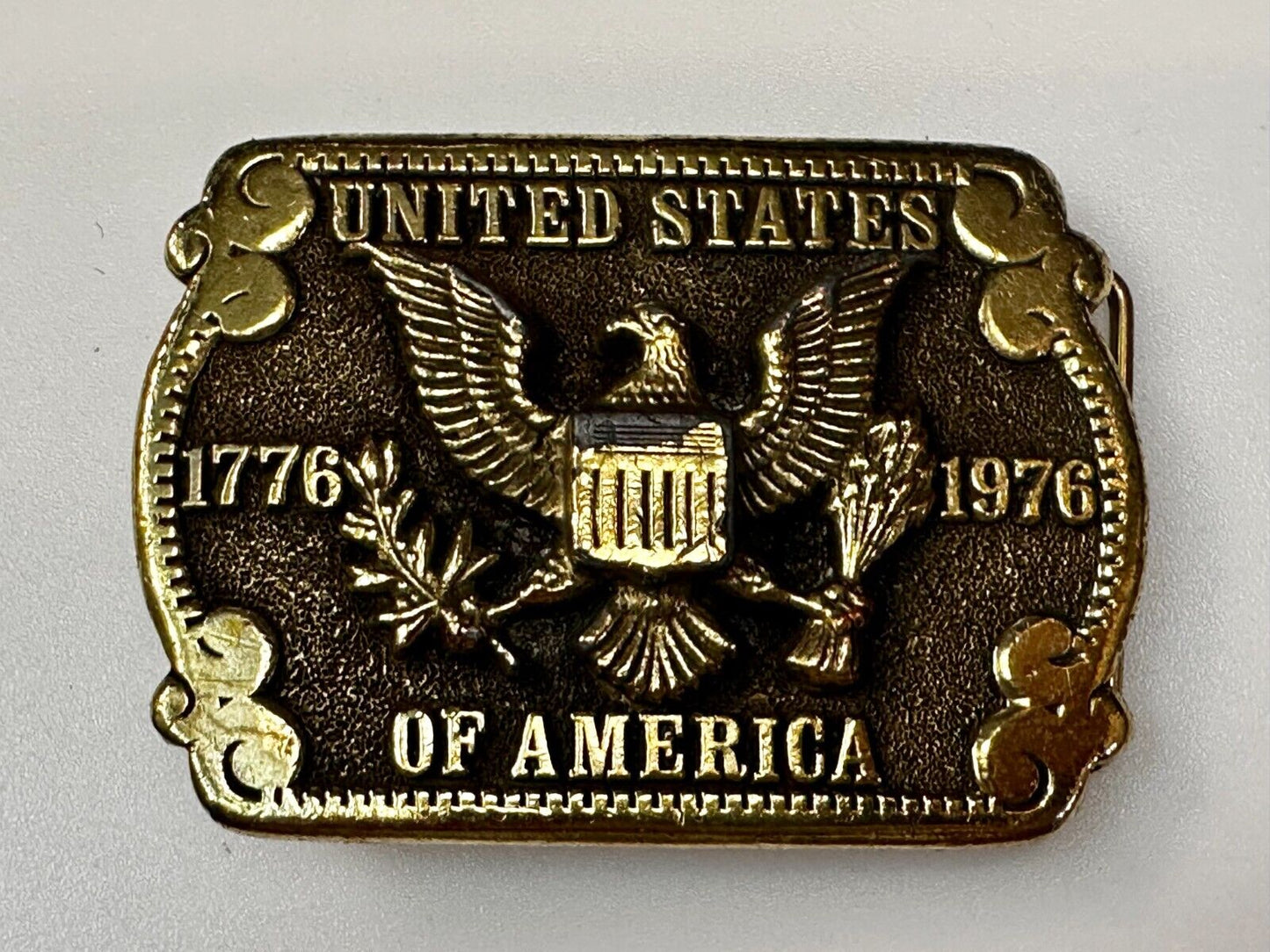 United States of America Patriots Eagle Shield Emblem Vintage Adezy Belt Buckle