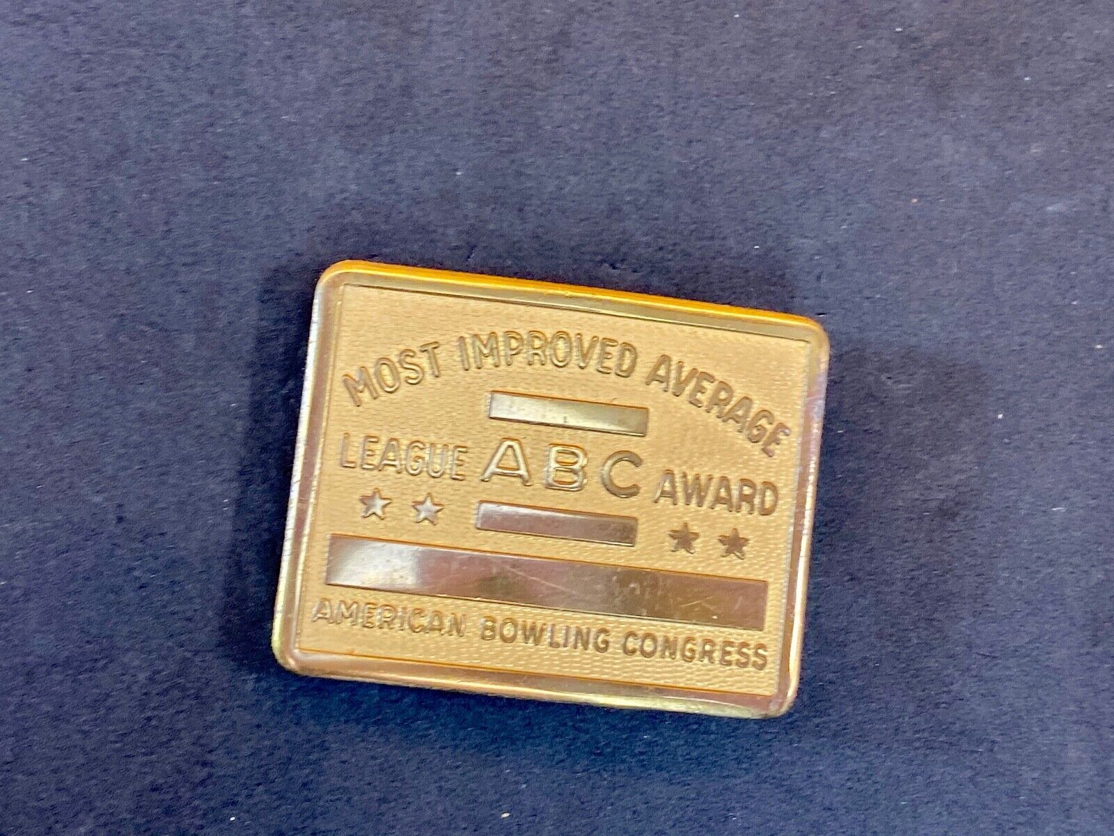 Abc American Bowling Congress  Belt Buckle - Most Improved League Award 