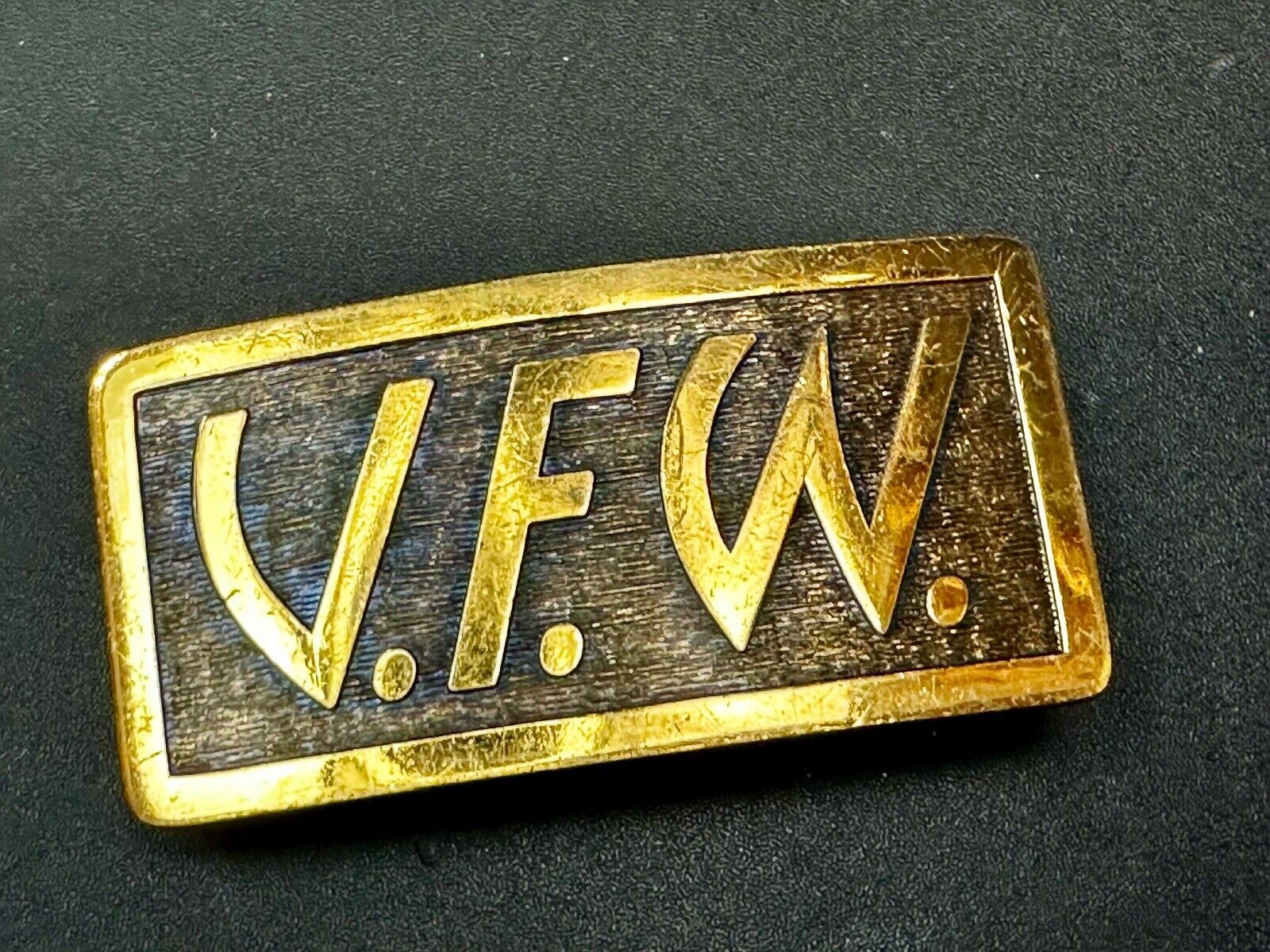 VFW Veterans Foreign Wars Of The USA RARE Brass Custom Belt Buckle